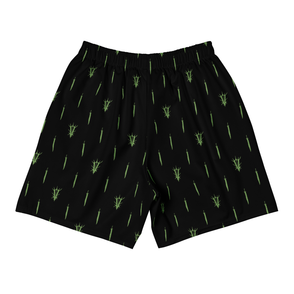 V-SHORTS (BLK/GREEN)