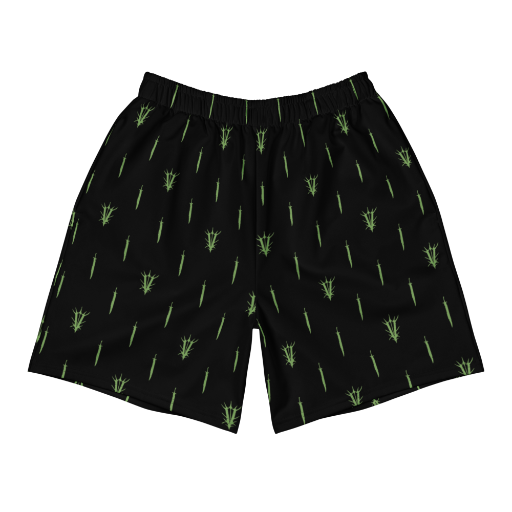 V-SHORTS (BLK/GREEN)