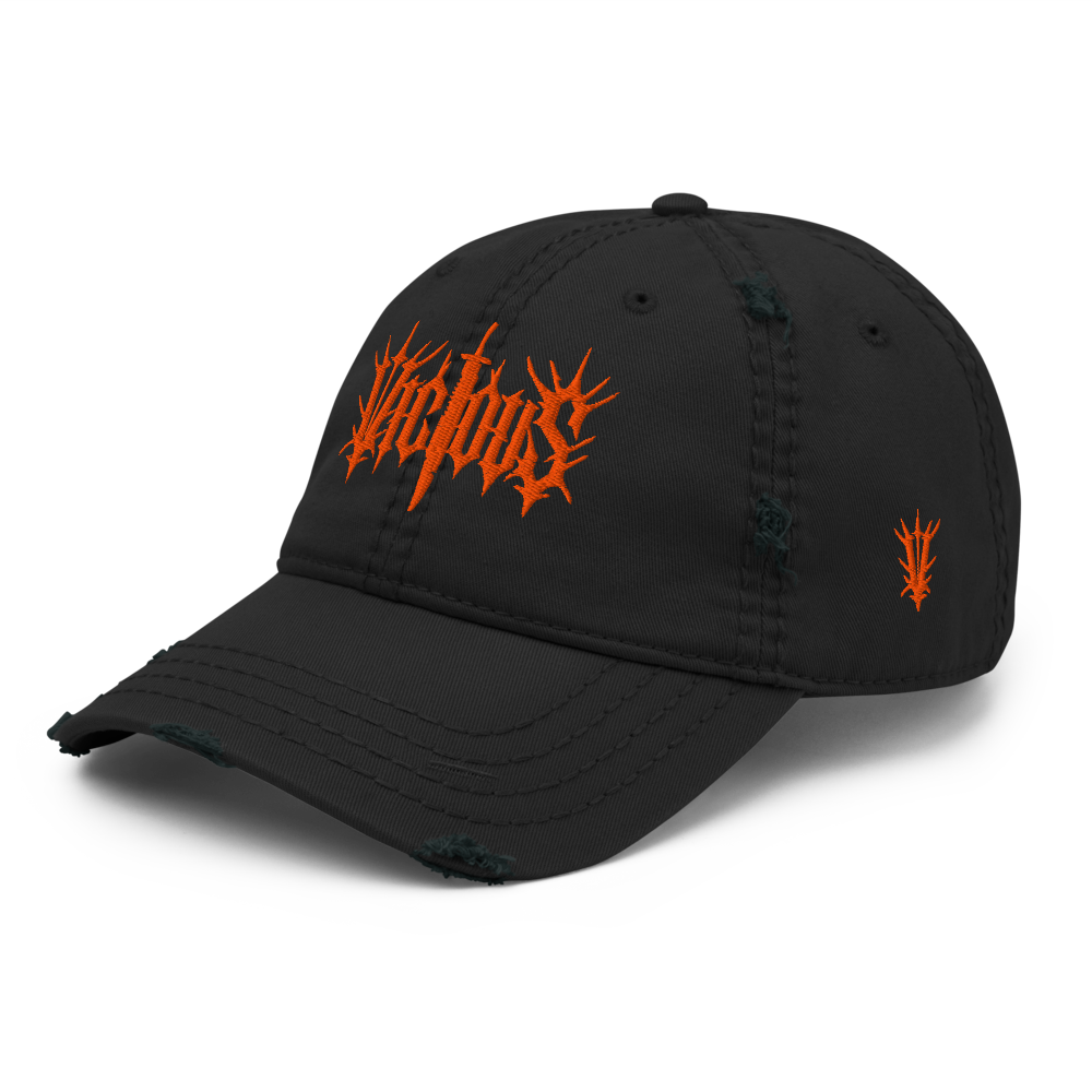 DISTRESSED DAD HAT (ORANGE)