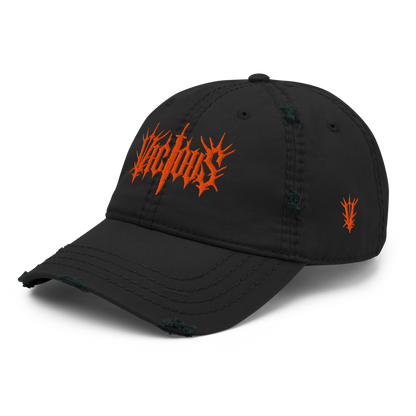 DISTRESSED DAD HAT (ORANGE)
